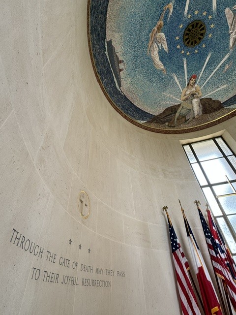 Memorial chapel at the Normandy American Cemetery